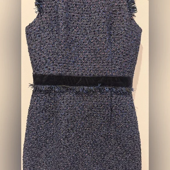 J Crew Tweed Constellation Sparkle Shift Dress Size 16 - Picture 6 of 14